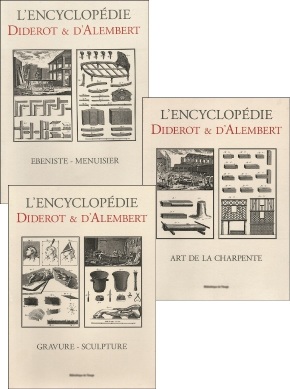 Pack 3 volumes Diderot : Ebéniste + Art charpente + Gravure