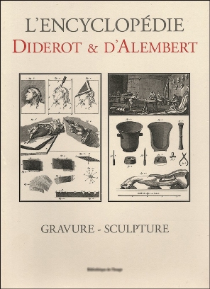 Gravure - Sculpture de Diderot & D'Alembert